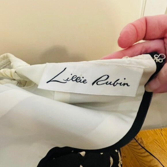 Lillie Rubin Vintage Hourglass Bombshell Fit & Flare Structured Cocktail Dress 0 - Picture 10 of 13